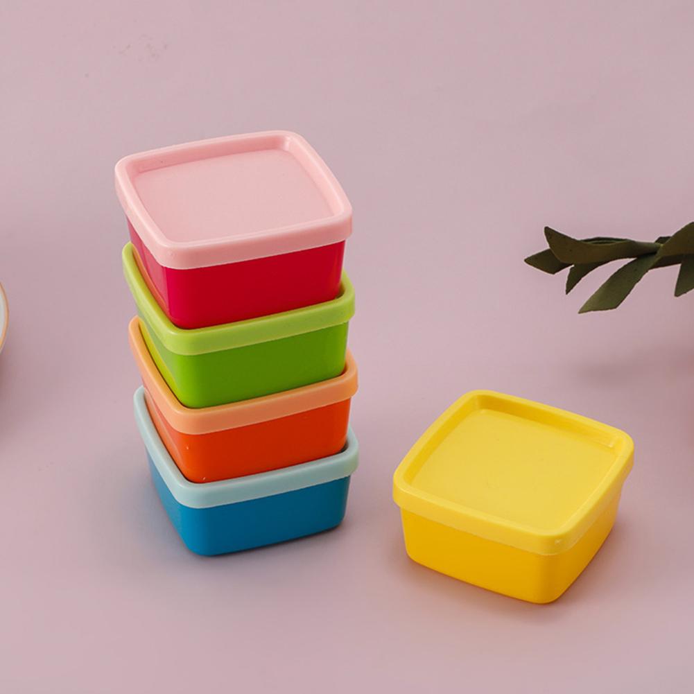5Pcs Mini Squeeze Bottle Lunch - Salad Container Jar 评论和价格