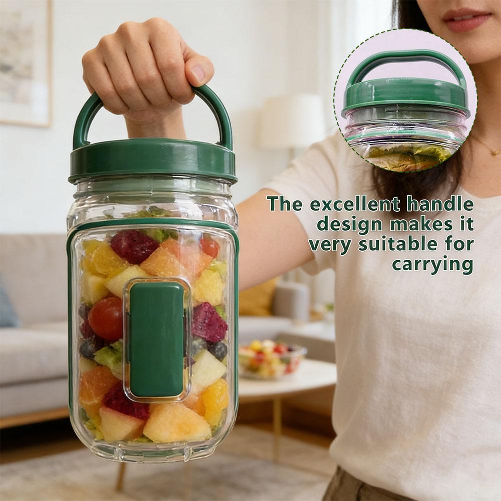 Leakproof Plastic Salad Box wi - Salad Container Jar 评论和价格