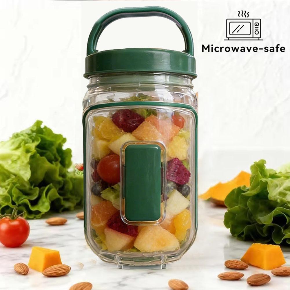 Leakproof Plastic Salad Box wi - Salad Container Jar 评论和价格