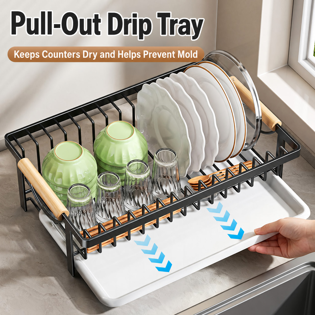 Kitchen Dish Drying Rack, Dish - Meal Prep Organizer 评论和价格