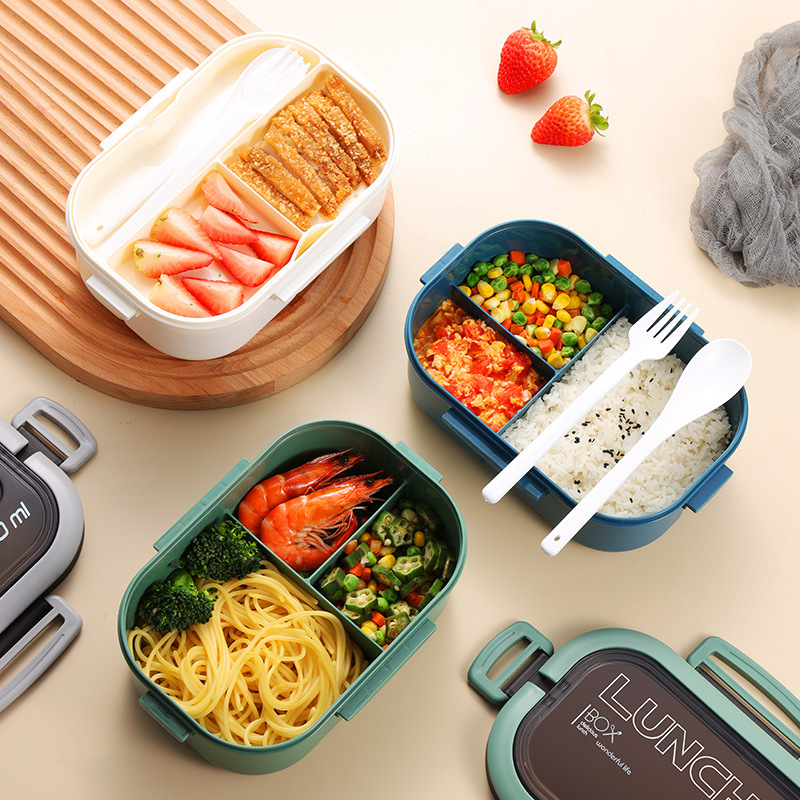 Double-layer Lunch Box Student - Salad Container Jar 评论和价格