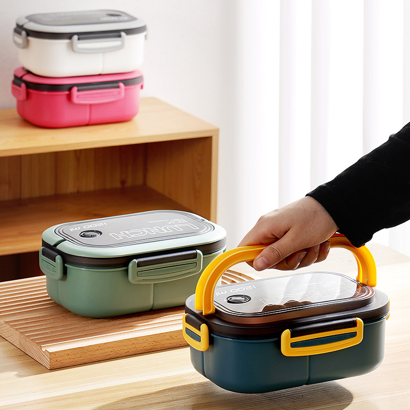 Double-layer Lunch Box Student - Salad Container Jar 评论和价格