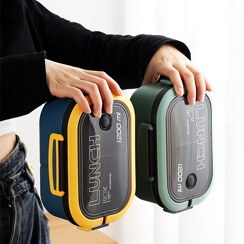 Double-layer Lunch Box Student - Salad Container Jar 评论和价格