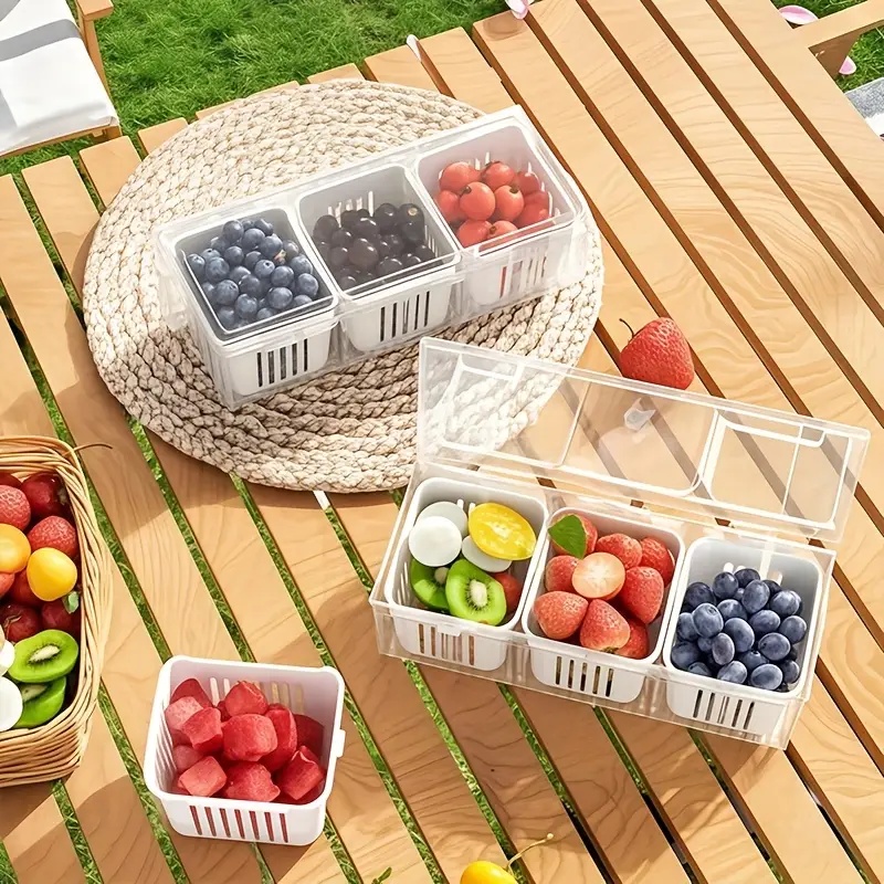 1pc Compartment Food Storage C - Salad Container Jar 评论和价格