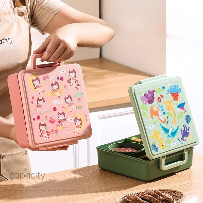 Lunch Box Cartoon Fruit Salad  - Salad Container Jar 评论和价格