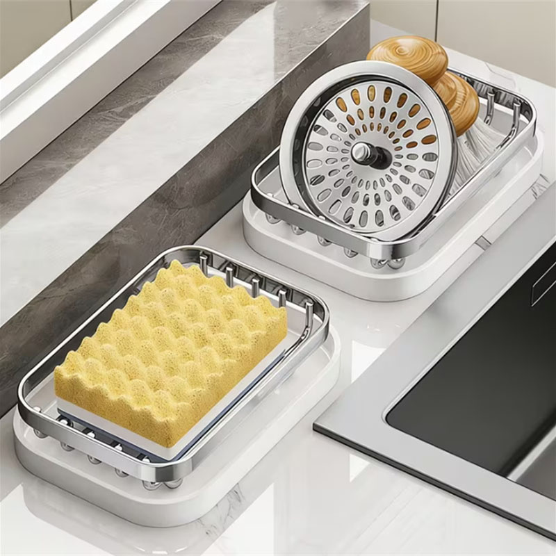 Stainless Steel Soap Dish with - Meal Prep Organizer 评论和价格