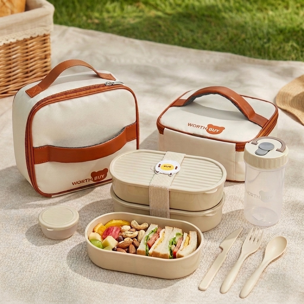 2Pcs/Set Reusable Plastic Lunc - Salad Container Jar 评论和价格