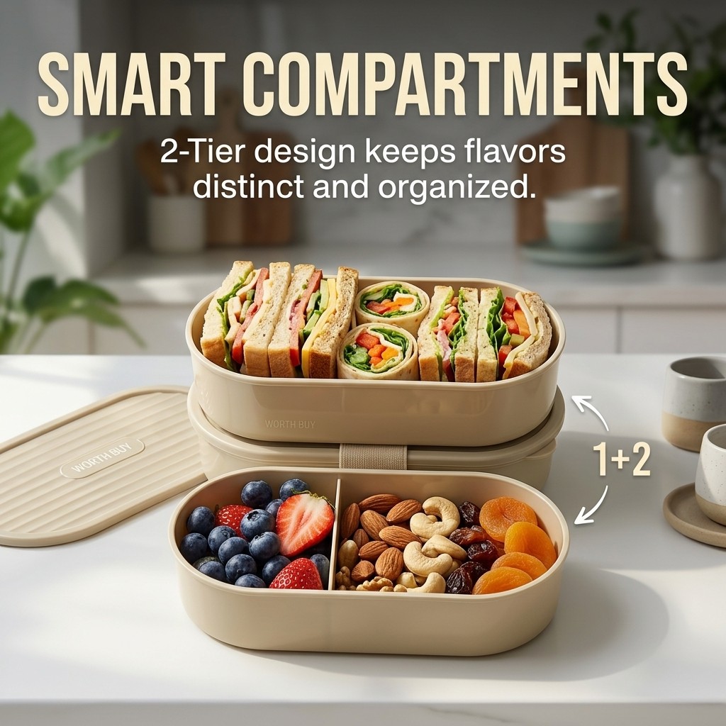 2Pcs/Set Reusable Plastic Lunc - Salad Container Jar 评论和价格