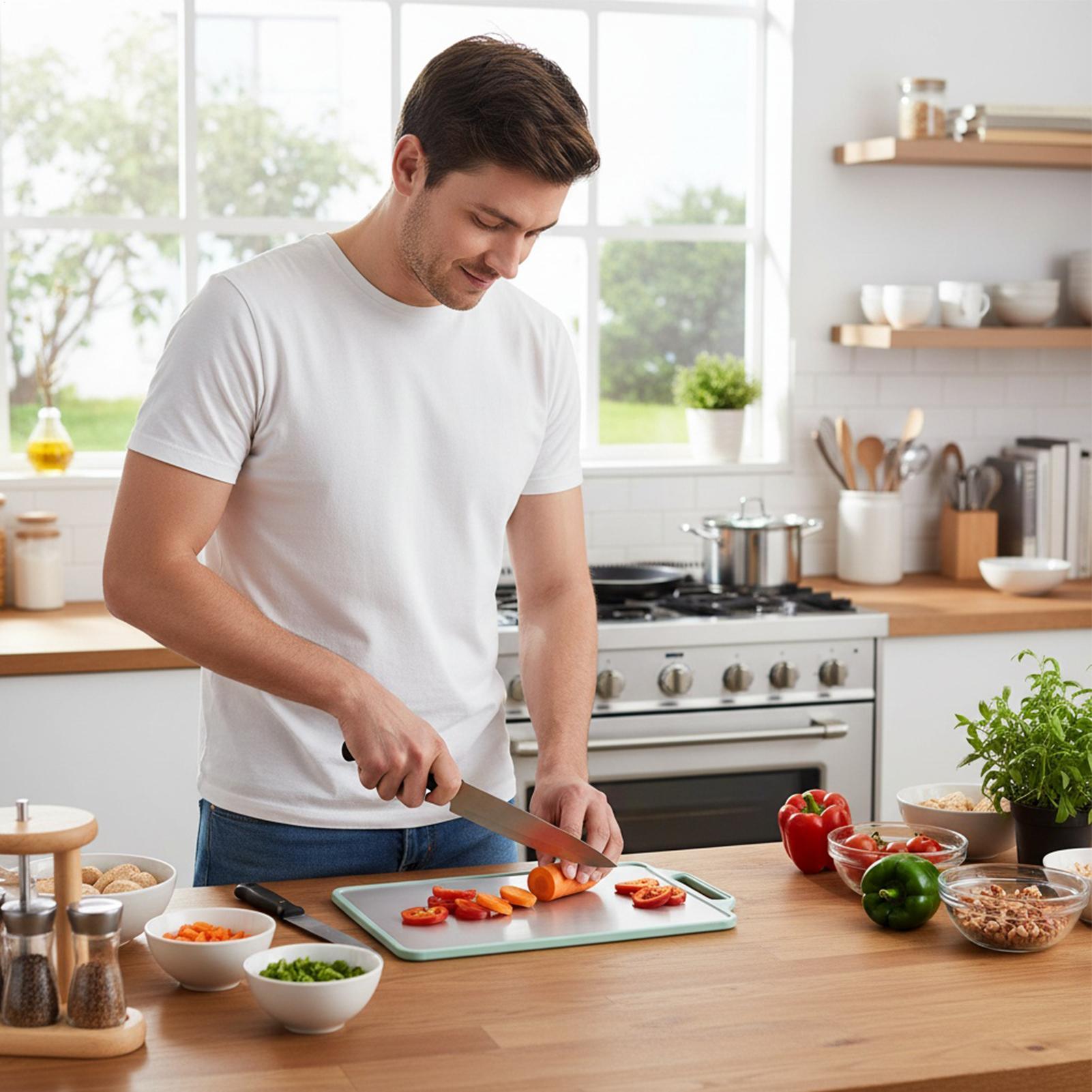 Chopping Board Double-sided Ma - Meal Prep Format 评论和价格