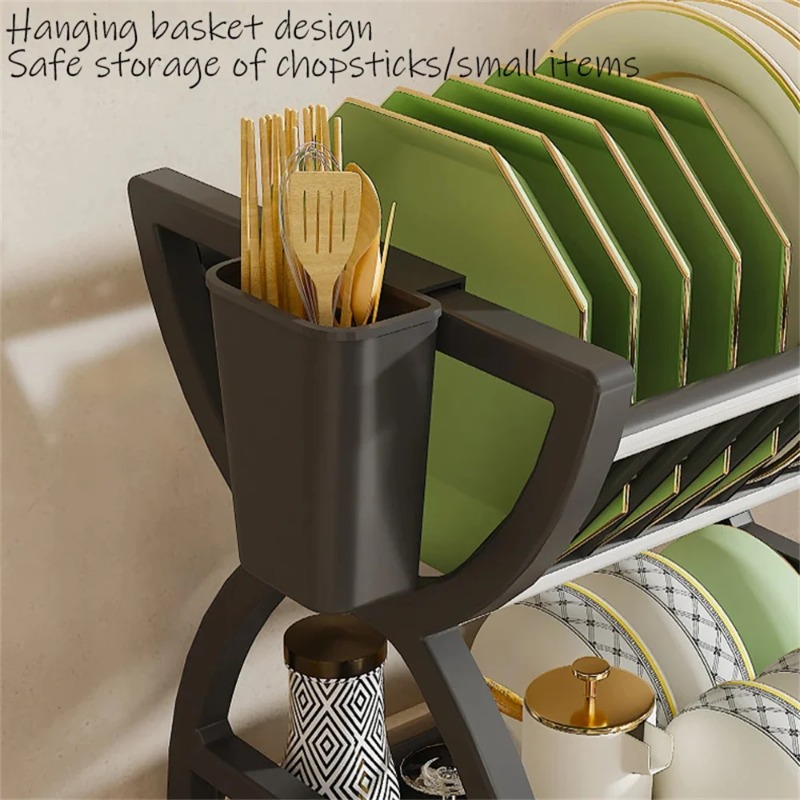 2 Tier Dish Drying Rack Kitche - Meal Prep Organizer 评论和价格